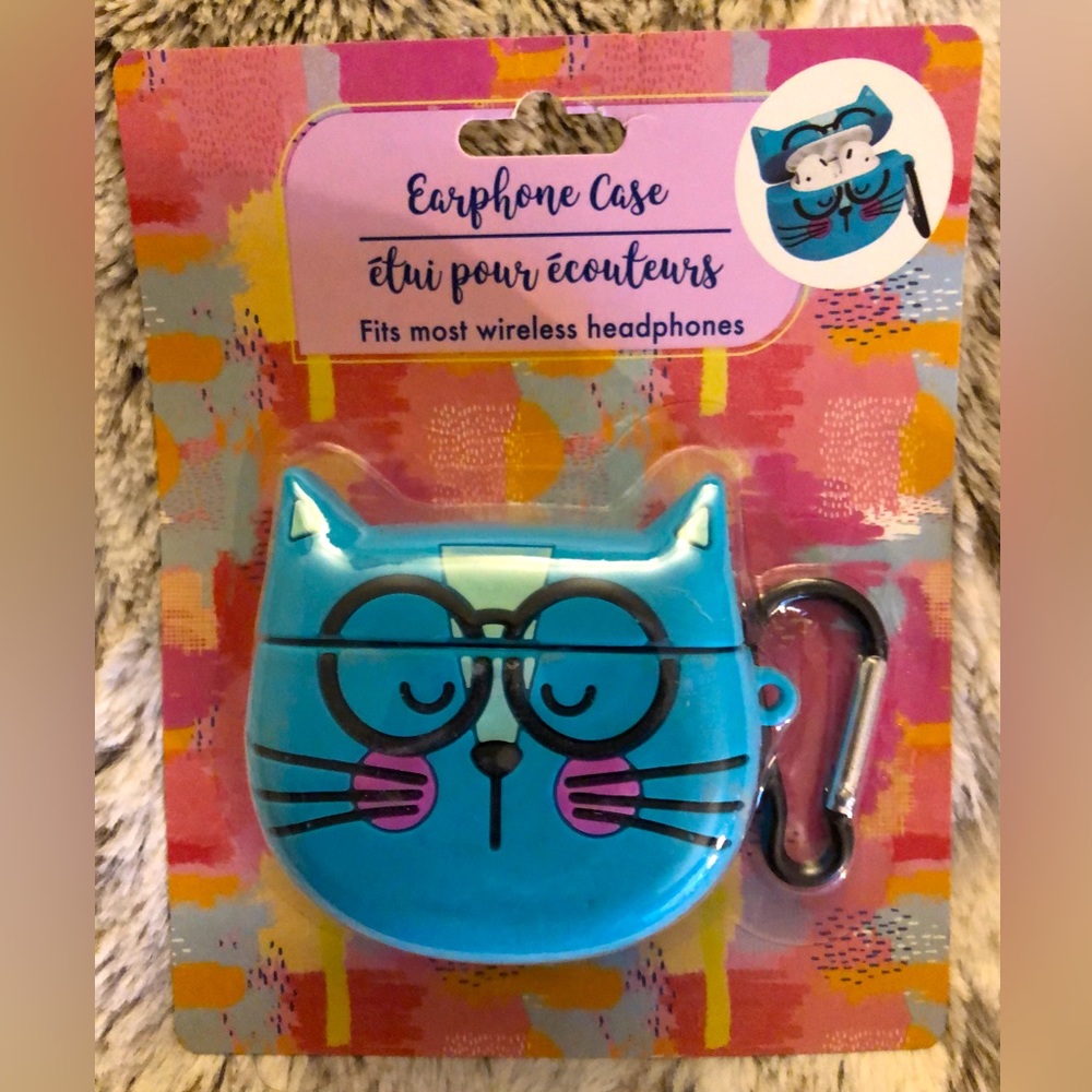 NWT cat earphone case